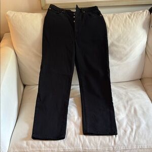 Levi’s ribcage straight ankle black